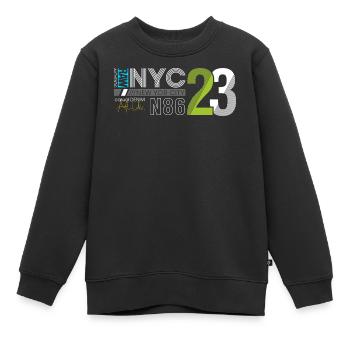 Urban Streetwear Nummer 86 Design - Kinder Premium Organic Sweatshirt - Schwarz - Vorne - AI Model Kid Female (0cm)