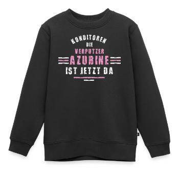 Confiseur Formation d’apprenti Apprenti Confiseur - Sweat Premium enfant bio - noir - Devant - AI Model Kid Female (0cm)