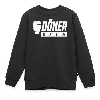 L’équipe Döner - Sweat Premium enfant bio - noir - Devant - AI Model Kid Female (0cm)