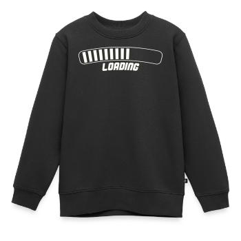 Loading - Kids Premium Organic Sweatshirt - black - Front - AI Model Kid Female (0cm)