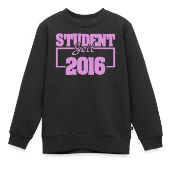 seit 2016 - Kinder Premium Organic Sweatshirt - Schwarz - Vorne - AI Model Kid Female (0cm)