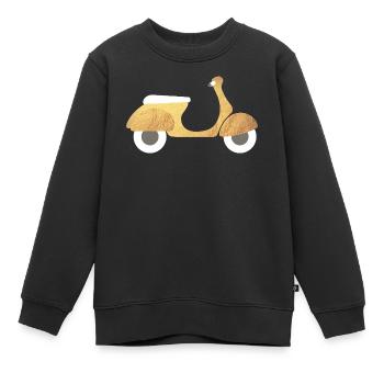 Roller Gold Luxus Italien exklusiv Retro Vintage  - Kinder Premium Organic Sweatshirt - Schwarz - Vorne - AI Model Kid Female (0cm)