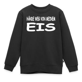 Eis - Kinder Premium Organic Sweatshirt - Schwarz - Vorne - AI Model Kid Female (0cm)