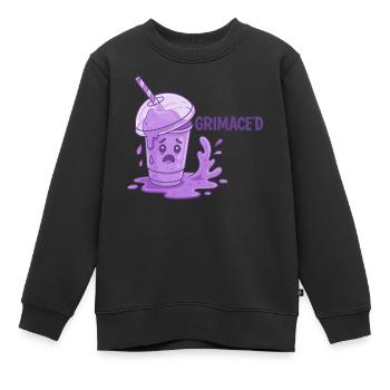 Grimace Shake Chaos - Kinder Premium Organic Sweatshirt - Schwarz - Vorne - AI Model Kid Female (0cm)