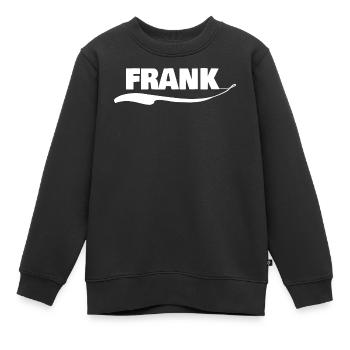 Frank - Kinder Premium Organic Sweatshirt - Schwarz - Vorne - AI Model Kid Female (0cm)