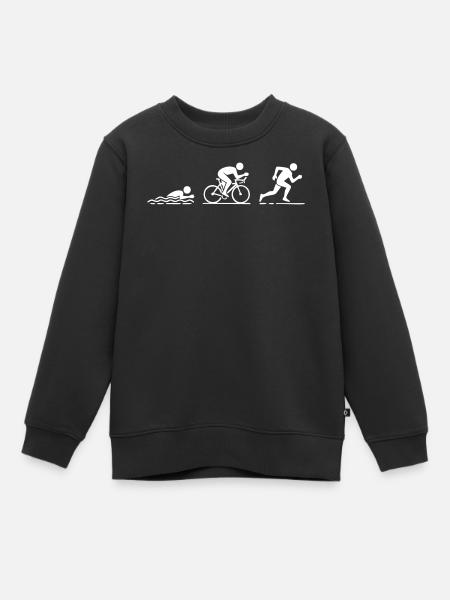 Triathlon - Kinder Premium Organic Sweatshirt - Schwarz