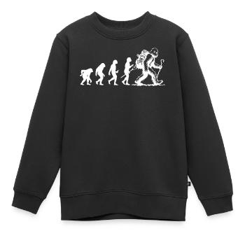 Bigfoot Sasquatch Cache-cache Dictons - Sweat Premium enfant bio - noir - Devant - AI Model Kid Female (0cm)