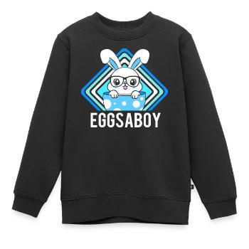 Gender Reveal Ostern Werdende Mutter - Kinder Premium Organic Sweatshirt - Schwarz - Vorne - AI Model Kid Female (0cm)