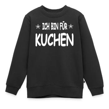 Gâteau - Sweat Premium enfant bio - noir - Devant - AI Model Kid Female (0cm)