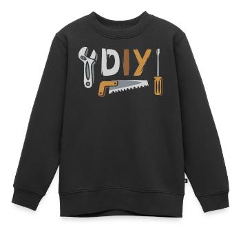 Conception d’outils de bricolage pour l’amélioration de l’habitat - Sweat Premium enfant bio - noir - Devant - AI Model Kid Female (0cm)
