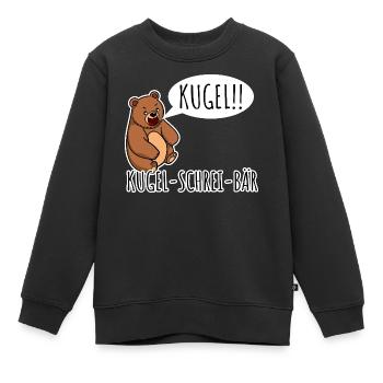 Kugelschrei-Bär Ein Bär der Kugel schreit! Random - Kinder Premium Organic Sweatshirt - Schwarz - Vorne - AI Model Kid Female (0cm)