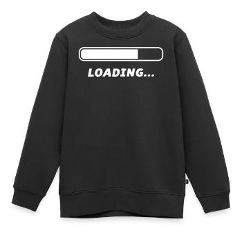 Loading - Kinder Premium Organic Sweatshirt - Schwarz - Vorne - AI Model Kid Female (0cm)