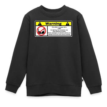 Turbo - Kinder Premium Organic Sweatshirt - Schwarz - Vorne - AI Model Kid Female (0cm)