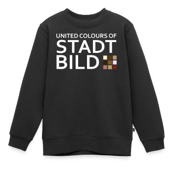 Paysage urbain - Sweat Premium enfant bio - noir - Devant - AI Model Kid Female (0cm)