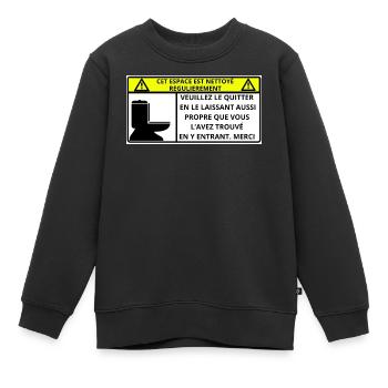 Raum - Kinder Premium Organic Sweatshirt - Schwarz - Vorne - AI Model Kid Female (0cm)