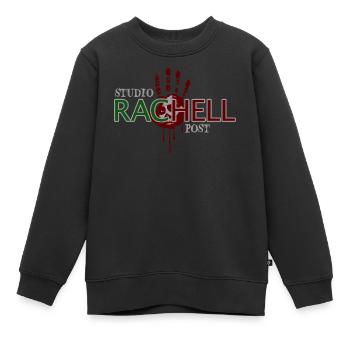 Studio RacHell Post - Kinder Premium Organic Sweatshirt - Schwarz - Vorne - AI Model Kid Female (0cm)