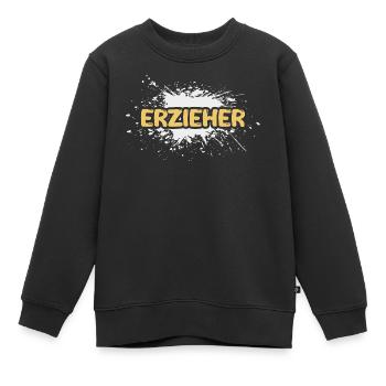 Job Erzieher - Kinder Premium Organic Sweatshirt - Schwarz - Vorne - AI Model Kid Female (0cm)