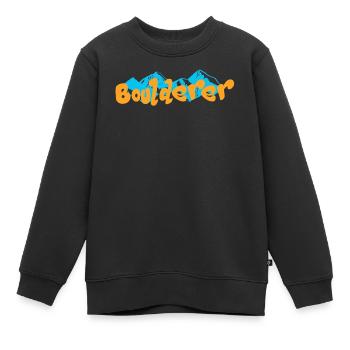 Bouldern Boulderer - Kinder Premium Organic Sweatshirt - Schwarz - Vorne - AI Model Kid Female (0cm)
