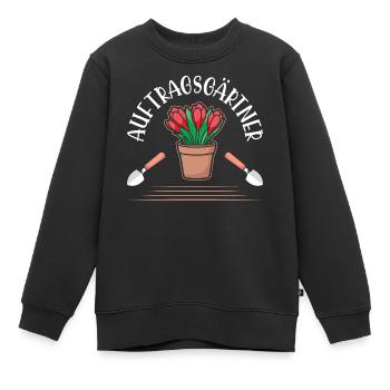 Jardinier Jardinage Jardinage Jardinage Jardinage - Sweat Premium enfant bio - noir - Devant - AI Model Kid Female (0cm)