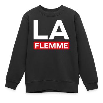 Faul - Kinder Premium Organic Sweatshirt - Schwarz - Vorne - AI Model Kid Female (0cm)