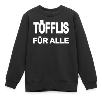 mobylette - Sweat Premium enfant bio - noir - Devant - AI Model Kid Female (0cm)