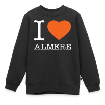 I love Almere - Kinder Premium Organic Sweatshirt - Schwarz - Vorne - AI Model Kid Female (0cm)