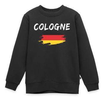 Cologne Germany Cologne - Kids Premium Organic Sweatshirt - black - Front - AI Model Kid Female (0cm)