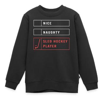 Para Handicap Eishockey - Kinder Premium Organic Sweatshirt - Schwarz - Vorne - AI Model Kid Female (0cm)