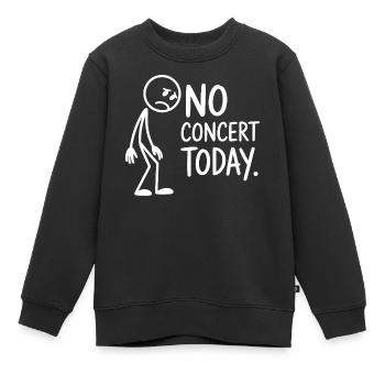 Pas de concert aujourd’hui, fan triste du concert - Sweat Premium enfant bio - noir - Devant - AI Model Kid Female (0cm)