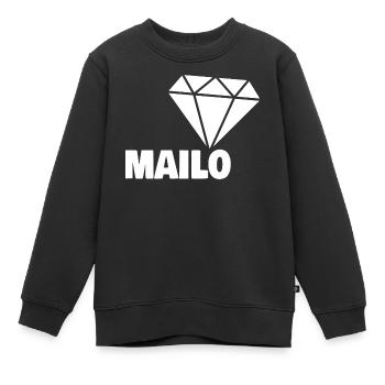 Mailo als Edel - Kinder Premium Organic Sweatshirt - Schwarz - Vorne - AI Model Kid Female (0cm)