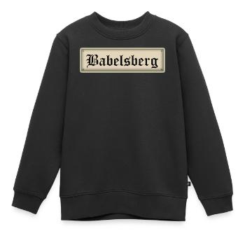 Babelsberg - Sweat Premium enfant bio - noir - Devant - AI Model Kid Female (0cm)