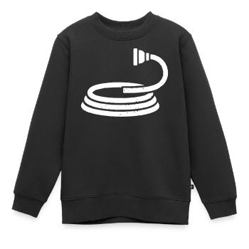 Tuyau d’arrosage d’arrosage Arrosage de jardin - Sweat Premium enfant bio - noir - Devant - AI Model Kid Female (0cm)