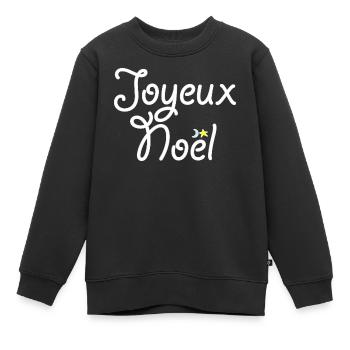 Joyeux Noël - Sweat Premium enfant bio - noir - Devant - AI Model Kid Female (0cm)