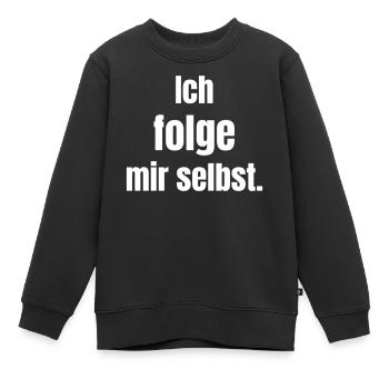 Ich folge mir selbst: Selbstführung - Kinder Premium Organic Sweatshirt - Schwarz - Vorne - AI Model Kid Female (0cm)