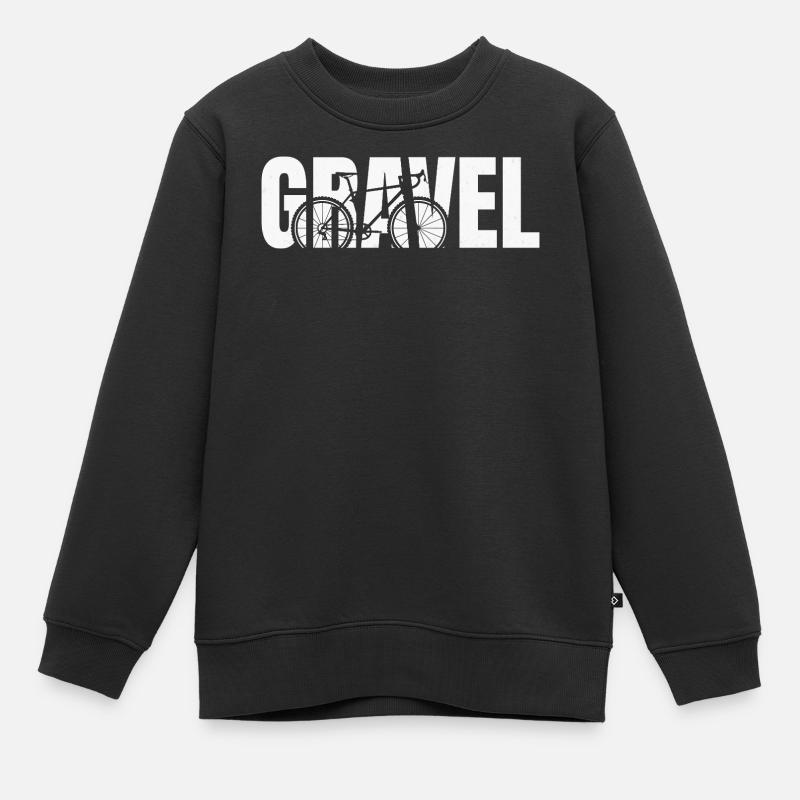 Gravel Typography - Kinder Premium Organic Sweatshirt - Schwarz
