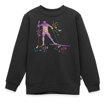 Ski de fond Ski de fond - Sweat Premium enfant bio - noir - Devant - AI Model Kid Female (0cm)