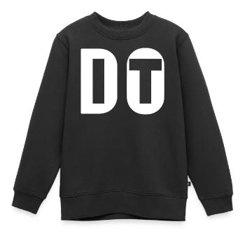 Fais-le, n'abandonne pas - Sweat Premium enfant bio - noir - Devant - AI Model Kid Female (0cm)