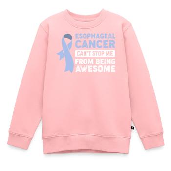 Krebs Speiseröhre Chemo Krebs-Überlebender - Kinder Premium Organic Sweatshirt - Rosa - Vorne - AI Model Kid Female (0cm)