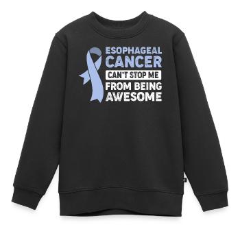 Krebs Speiseröhre Chemo Krebs-Überlebender - Kinder Premium Organic Sweatshirt - Schwarz - Vorne - AI Model Kid Female (0cm)