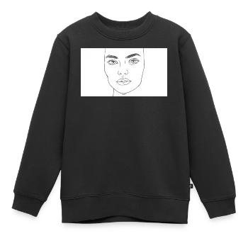 Beauté féminine - Sweat Premium enfant bio - noir - Devant - AI Model Kid Female (0cm)