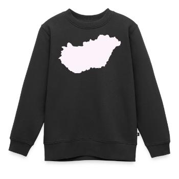 Pays hongrois - Sweat Premium enfant bio - noir - Devant - AI Model Kid Female (0cm)
