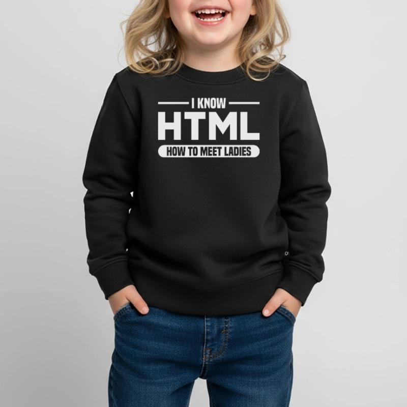 Programmation HTML d’humour disant Sweat Premium enfant bio