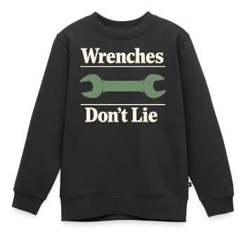 Traktormechaniker Dieselreparatur Tech - Kinder Premium Organic Sweatshirt - Schwarz - Vorne - AI Model Kid Female (0cm)