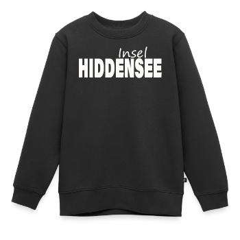 HIDDENSEE - Kinder Premium Organic Sweatshirt - Schwarz - Vorne - AI Model Kid Female (0cm)