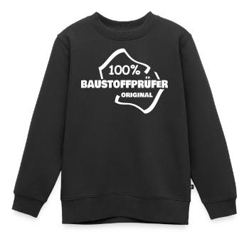 Gift for building materials tester - Kids Premium Organic Sweatshirt - black - Front - AI Model Kid Female (0cm)