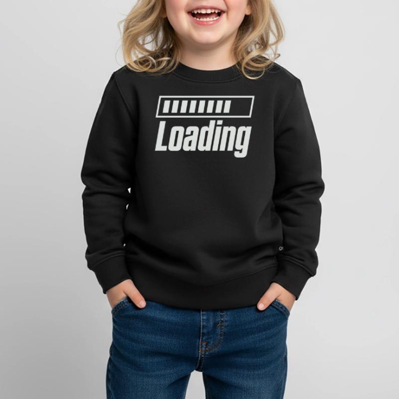 Loading Loading Bar Kids Premium Organic Sweatshirt