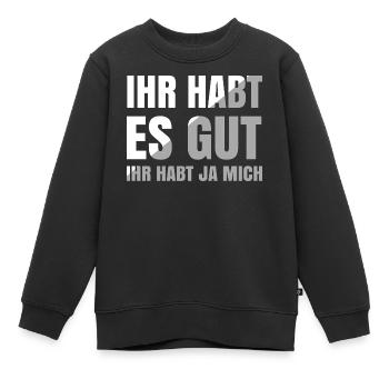 Tu as bien joué, tu m’as eu - Sweat Premium enfant bio - noir - Devant - AI Model Kid Female (0cm)