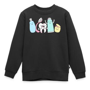 Receptionist Dentist - Kids Premium Organic Sweatshirt - black - Front - AI Model Kid Female (0cm)