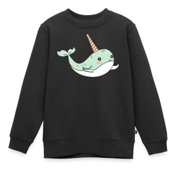 Narwal - Kinder Premium Organic Sweatshirt - Schwarz - Vorne - AI Model Kid Female (0cm)
