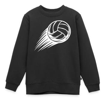 Volleyball Ball - Kinder Premium Organic Sweatshirt - Schwarz - Vorne - AI Model Kid Female (0cm)